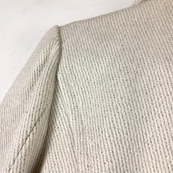 Mac & Jac Wool Blend Overcoat Womens 2 Double Breasted Ivory Lined Winter - Picture 9 of 10